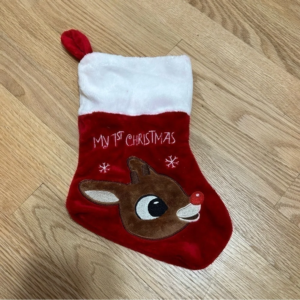 Rudolph the Red Nosed Reindeer My 1st Christmas Stocking Red